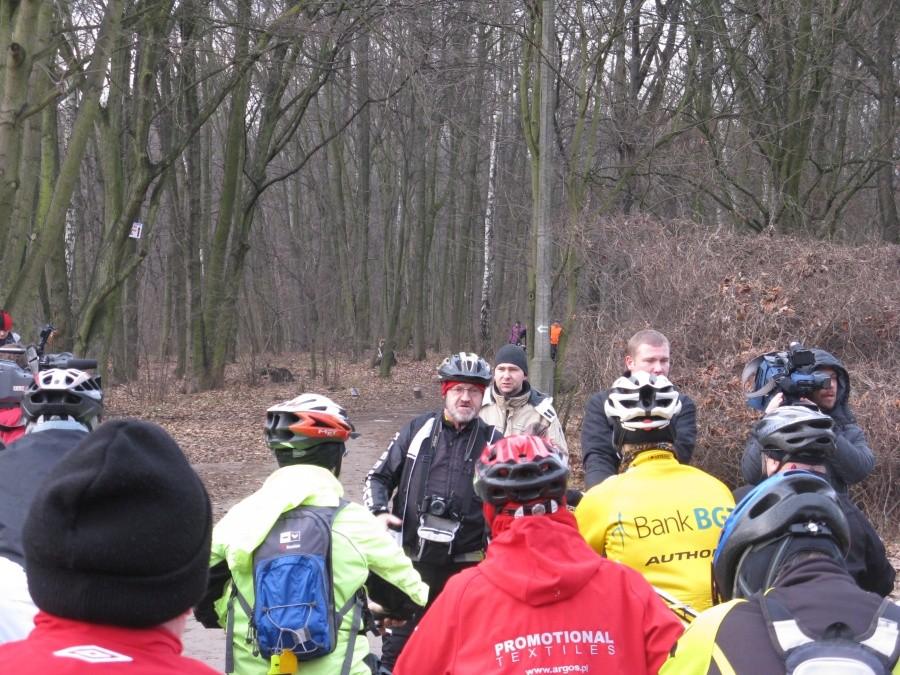 Noworoczne spotkanie rowerzystow