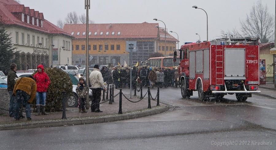 orszak zamyka niezawodna straż pożarna