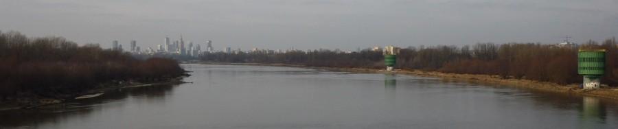 Most Siekierkowski widok na północ