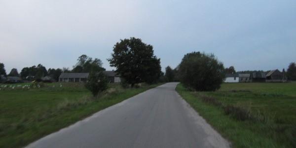 Wjazd do Danówki od strony wsi Witoroż