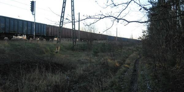 Biała Podlaska. Ścieżka przy torach od strony lotniska
