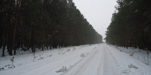 Kiedy zaczęliśmy wracać ostro sypnęło śniegiem, pomimo że cały dzień świeciło słońce