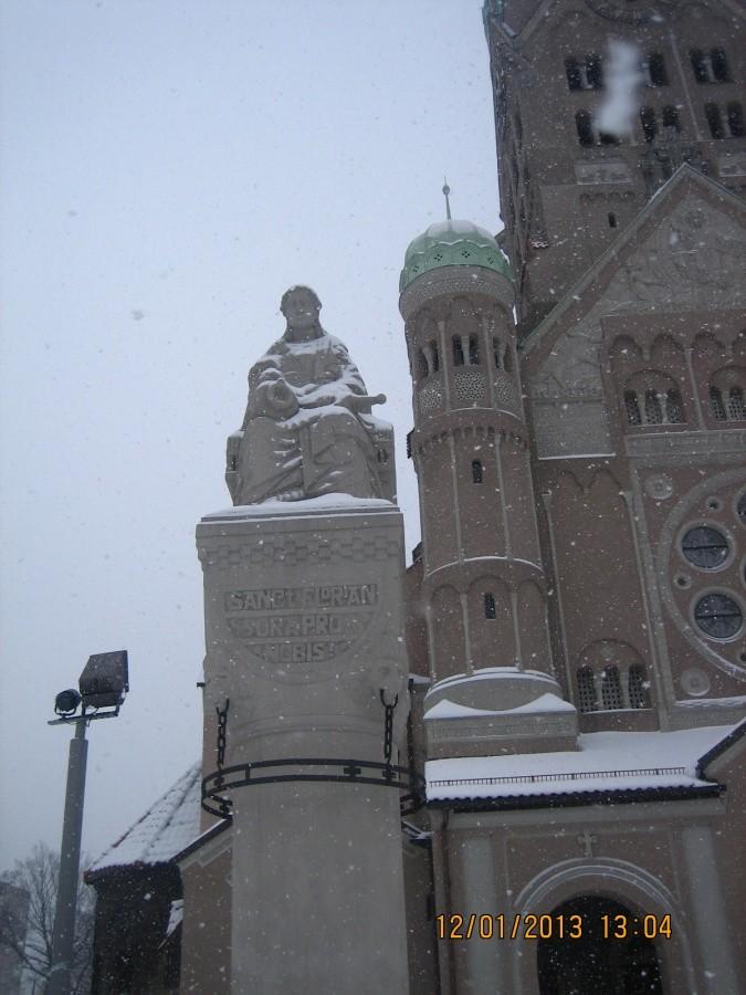 na jednej kolumnie święty Florian