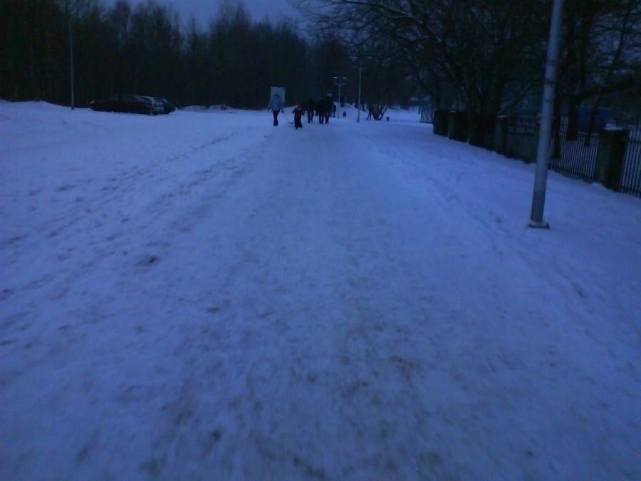 Jedni na sanki a inni na rower :D