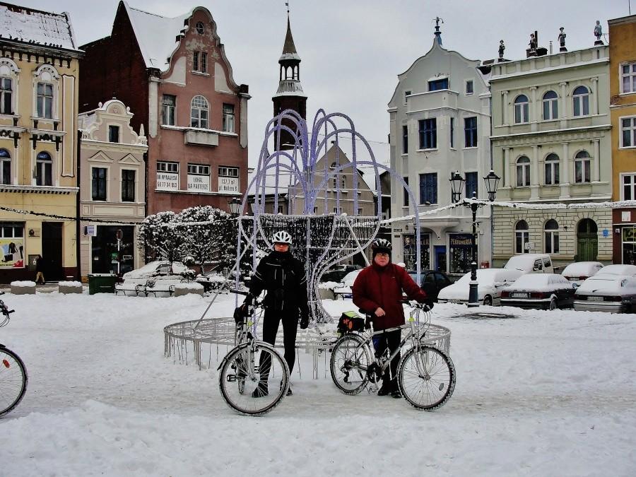Zimą po Tczewie. Plac Hallera.