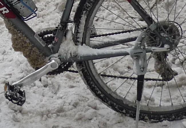 Zima, ciężki czas dla roweru