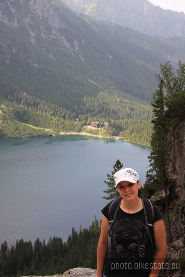 Widok na Morskie Oko i schronisko z Czarnego Stawu pod Rysami
