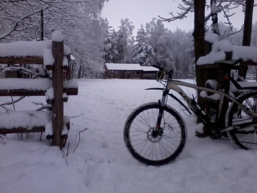 Przełęcz zimą.