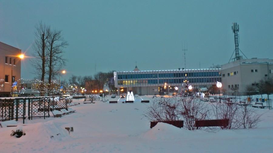 A to nasz plac Chopina zimową porą