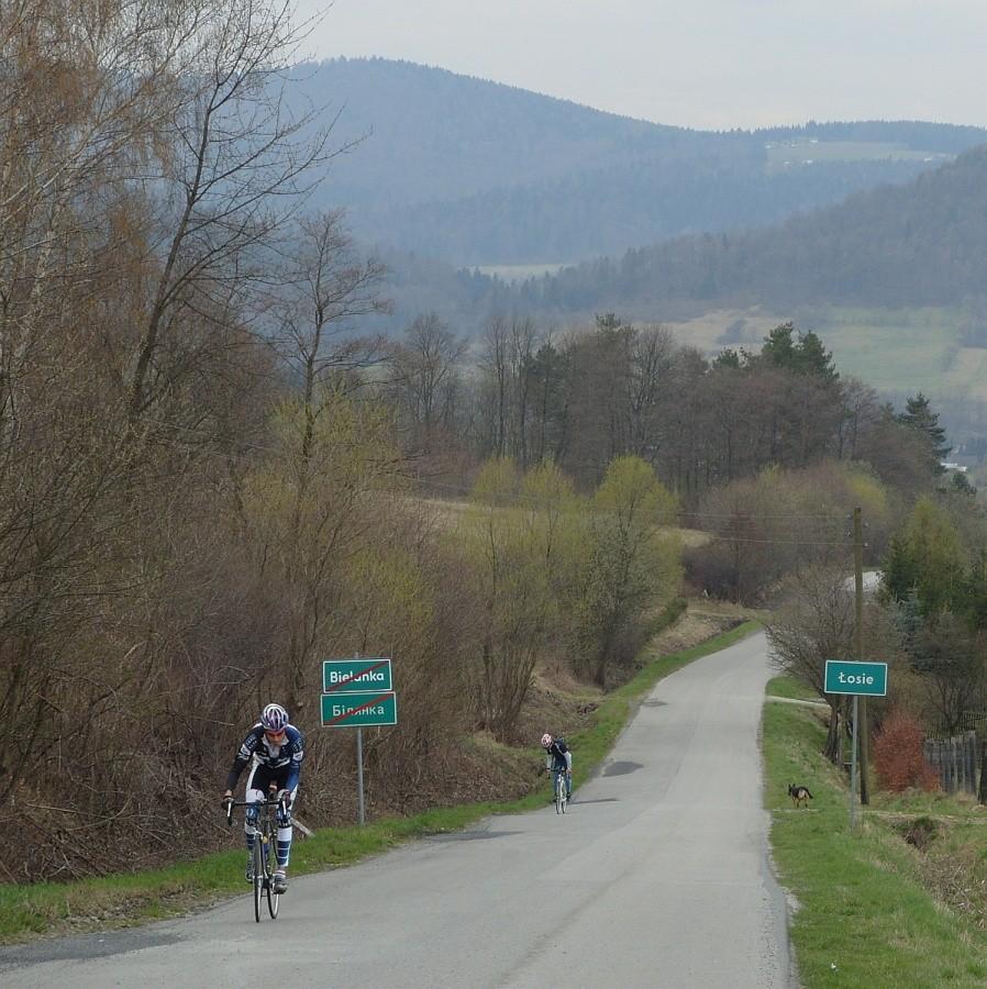 podjazd trasą Klasyku Beskidzkiego