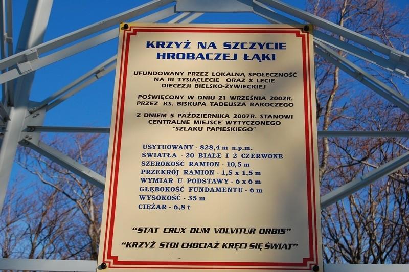 Tablica na krzyżu