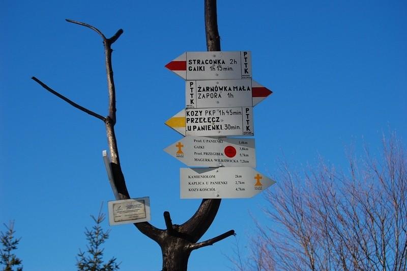 Hrobacza łąka skrzyżowanie szlaków
