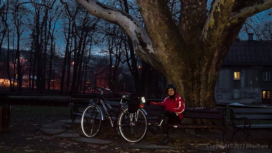 powoli zapada zmrok, a ja czekam na iluminację