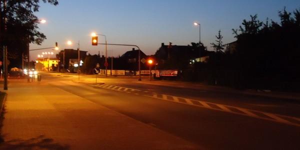 Skrzyżowanie Alei Tysiąclecia z ulicą Narutowicza w Białej Podlaskiej