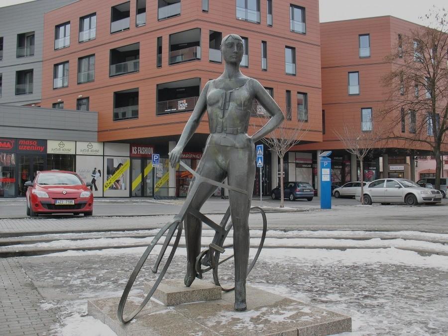 Uherské Hradiště - cyklistka