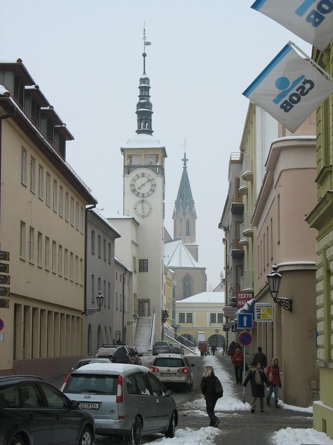 Kroměříž – perspektywa Prusinovského ulice