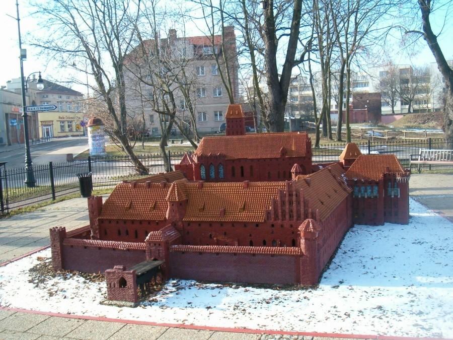 09-02-2013.Model miniatury Zamku Krzyżackiego w Malborku, inne ujęcie.