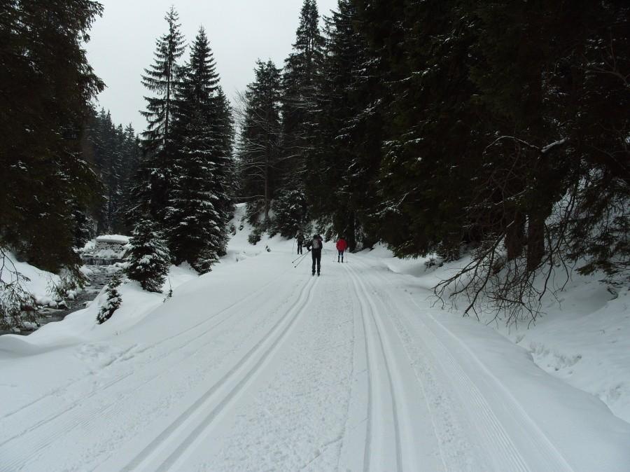 No ta żarty się skończyły a zacznie się prawdziwy podjazd czyli na Start gotowi. Po przejściu 2km dochodzimy do miejsca gdzie zakładamy biegówki bo ślad jest idealny.