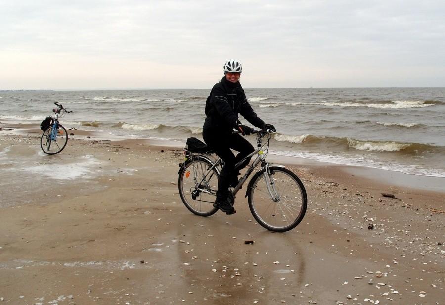 Jazda po plaży – było ślisko