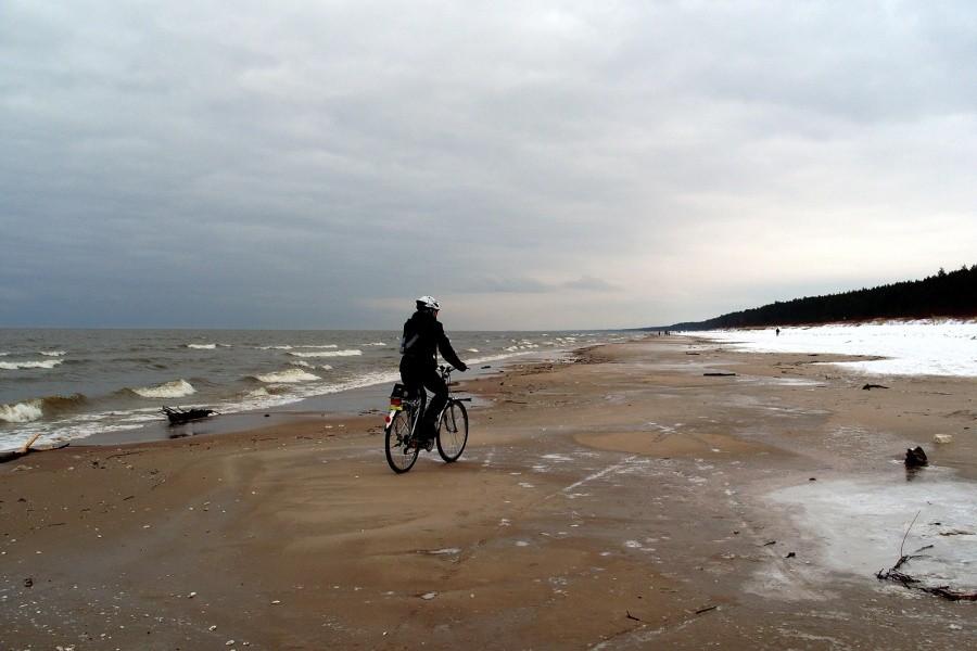 Jazda po plaży – było ślisko