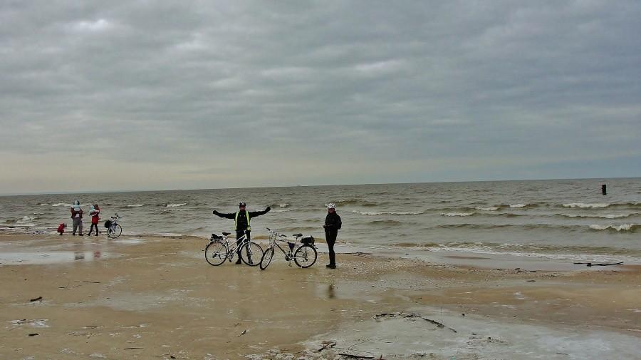 Na plaży w Jantarze.