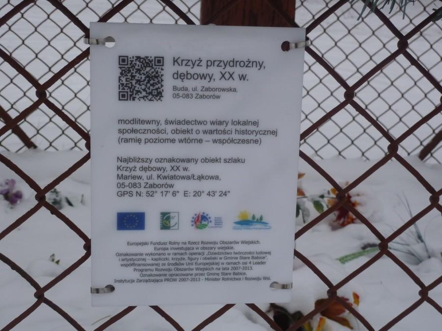 Tabliczka przy krzyżu z poprzedniego zdjęcia. Ciekawa inicjatywa.