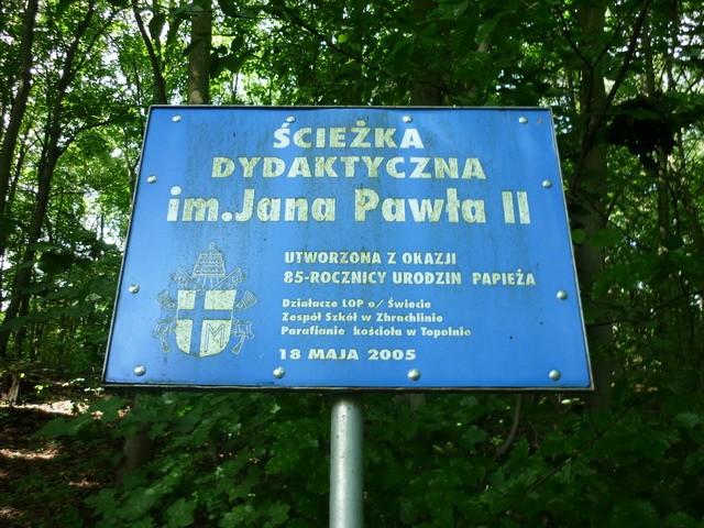 Jest i też miejsce związane z Janem Pawłem II