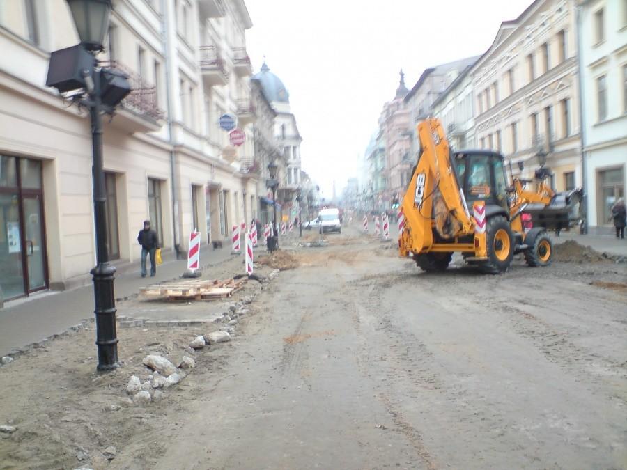 Łódź Piotrkowska remont