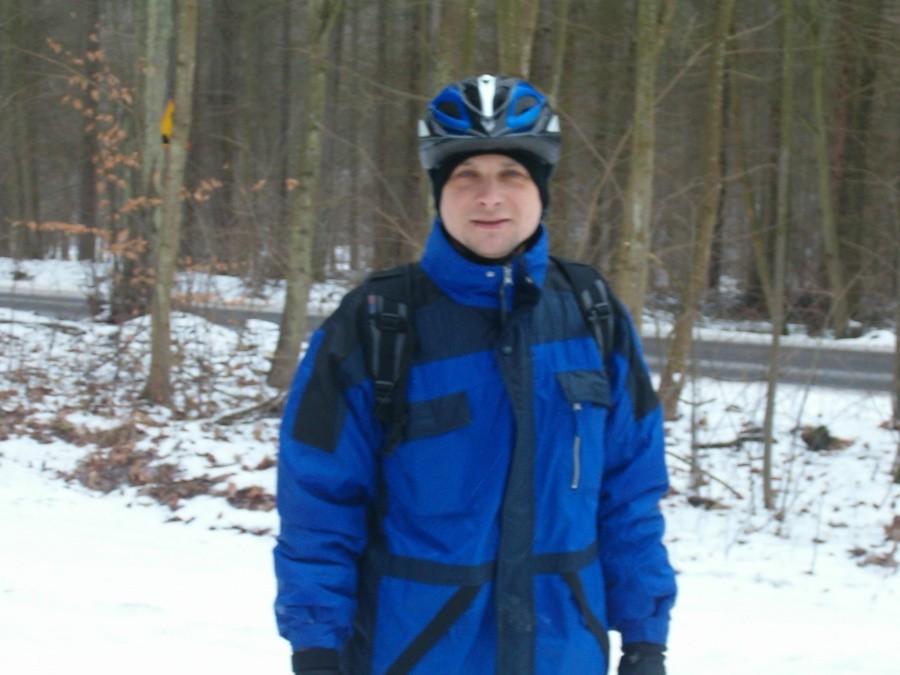 Sobotnie rowerowanie. Uczestnik rowerówki - Jarek - jarhaw. 16-02-2013.