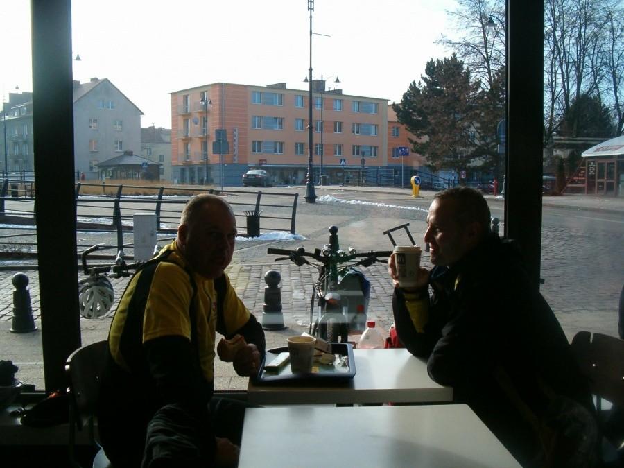 09-02-2013. Popołudniowa przerwa na kawkę w Mc'Donaldzie w Malborku.