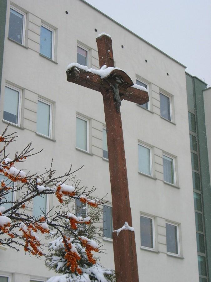 Krzyż na ul. Nowoursynowskiej
