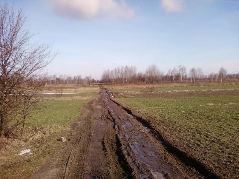 Droga w okolicach Łagiewnik