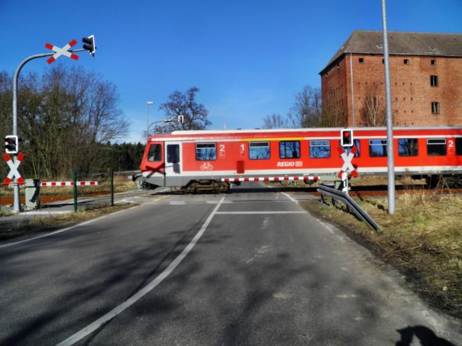 Niemiecki pociąg pod Grambow.