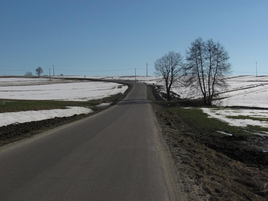mało zabójczy podjazd w okolicy Rzepienników