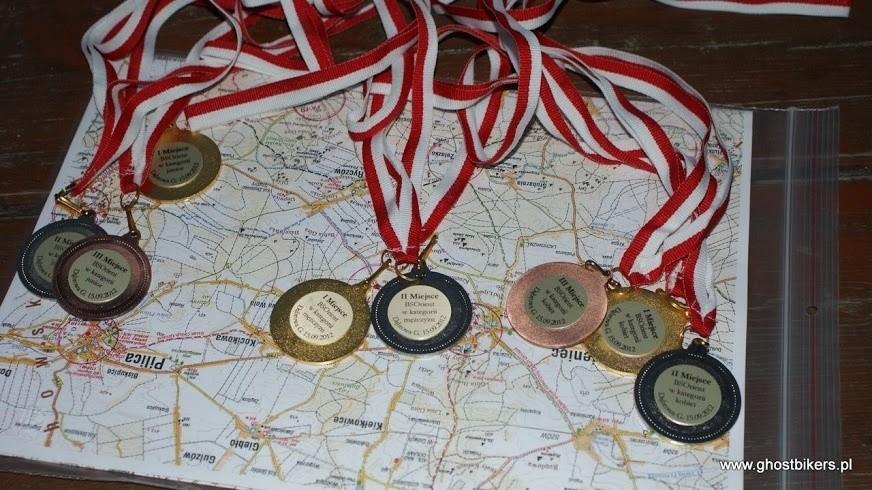 Medale na rajdzie na orientację