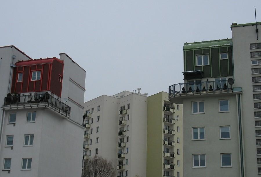 Zielone i czerwone na al. KEN