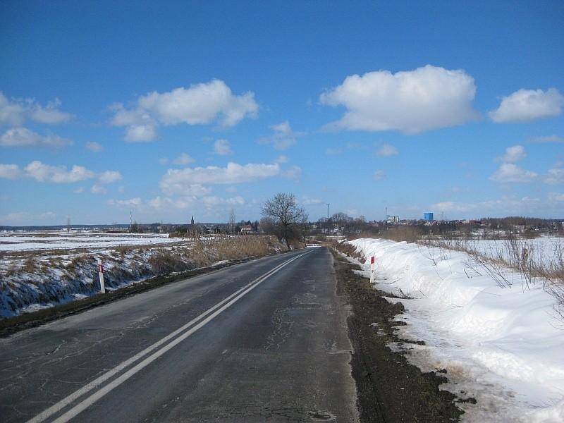 Dojeżdżając do Kiszkowa taki oto widoczek