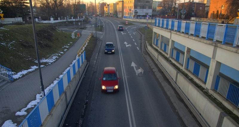 Z wiaduktu w Piotrowicach.... (wczorajszy wieczór)