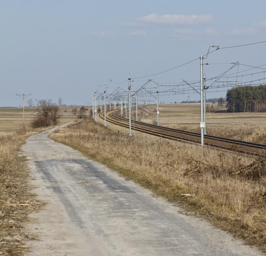 Droga wzdłuż torów