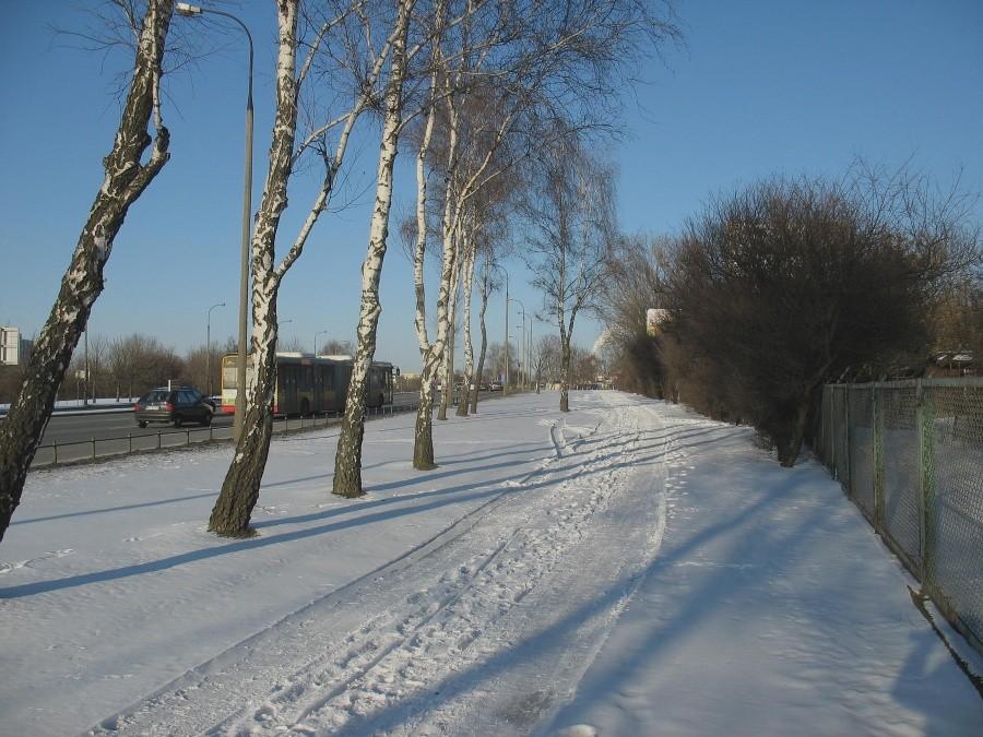 Ścieżka rowerowa wzdłuż ul. Dolina Służewiecka