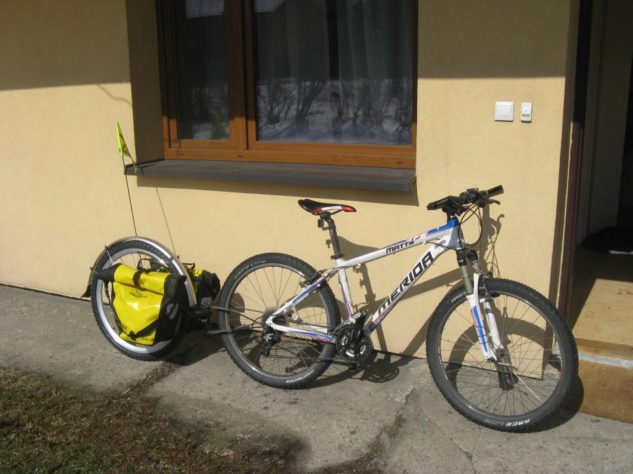 Rower z przyczepką extrawheel