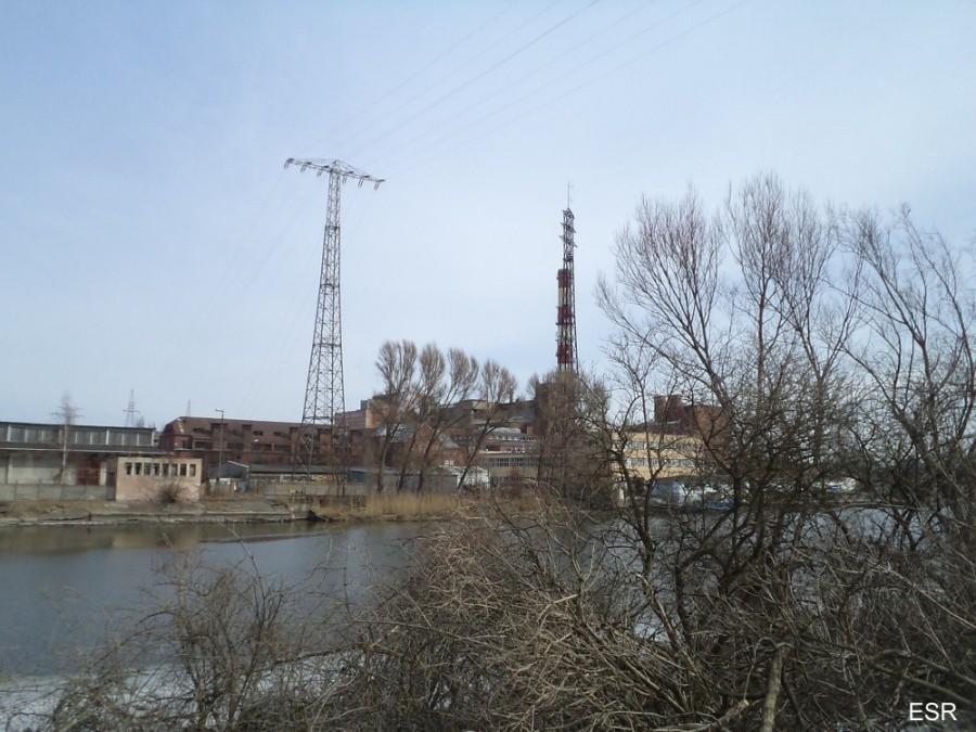 Elektociepłownia Elbląg - widok z Wyspy Nowakowskiej