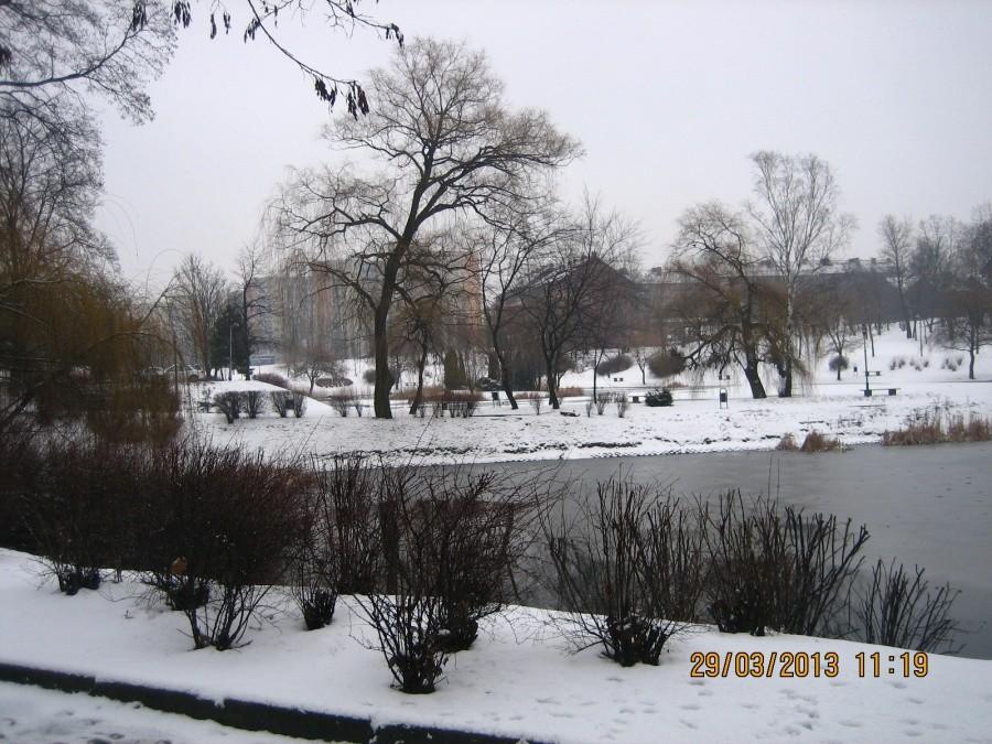świeży mokry śnieg