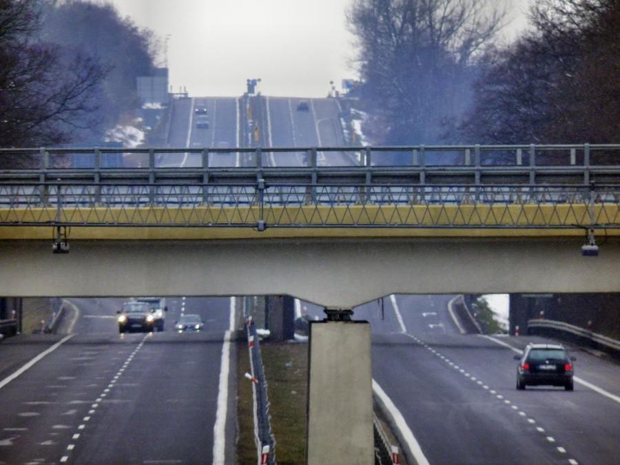 Ta sama autostrada, lecz tu posłużyłem się zoom'em.