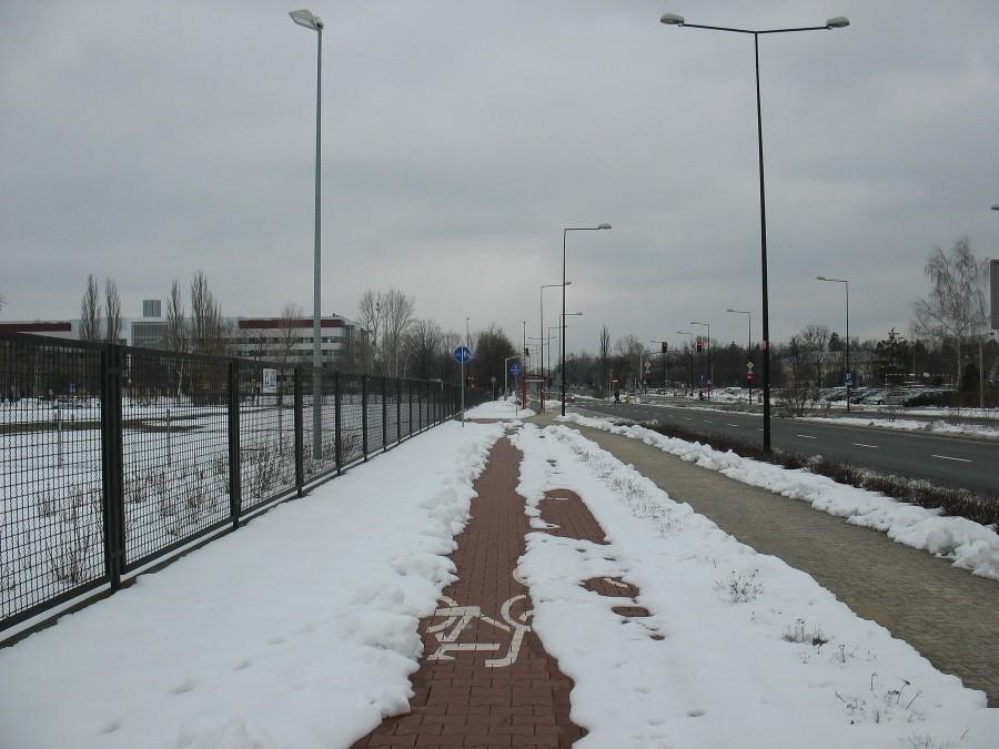 Ścieżka rowerowa na ul. Nowoursynowskiej