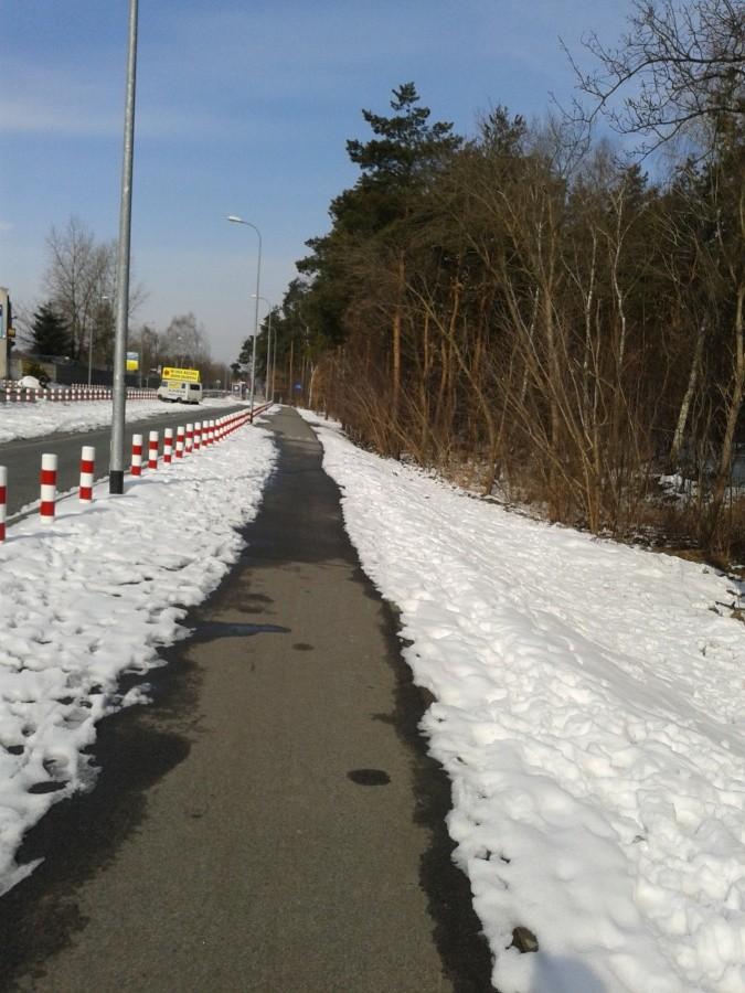 DDR przy Kocjana odśnieżony