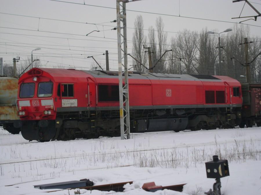 Class 66248 DB Schenker na stacji Tomaszów Mazowiecki