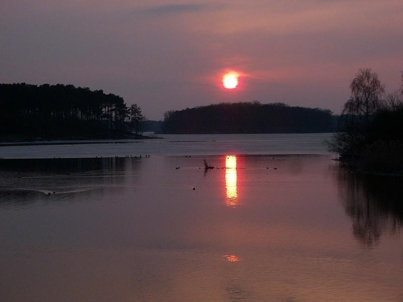 Jezioro Kowalskie - zachód Słońca