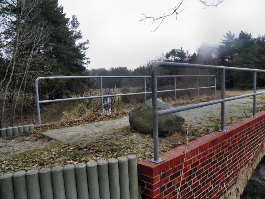 Graniczny mostek pod miejscowością Rieth.