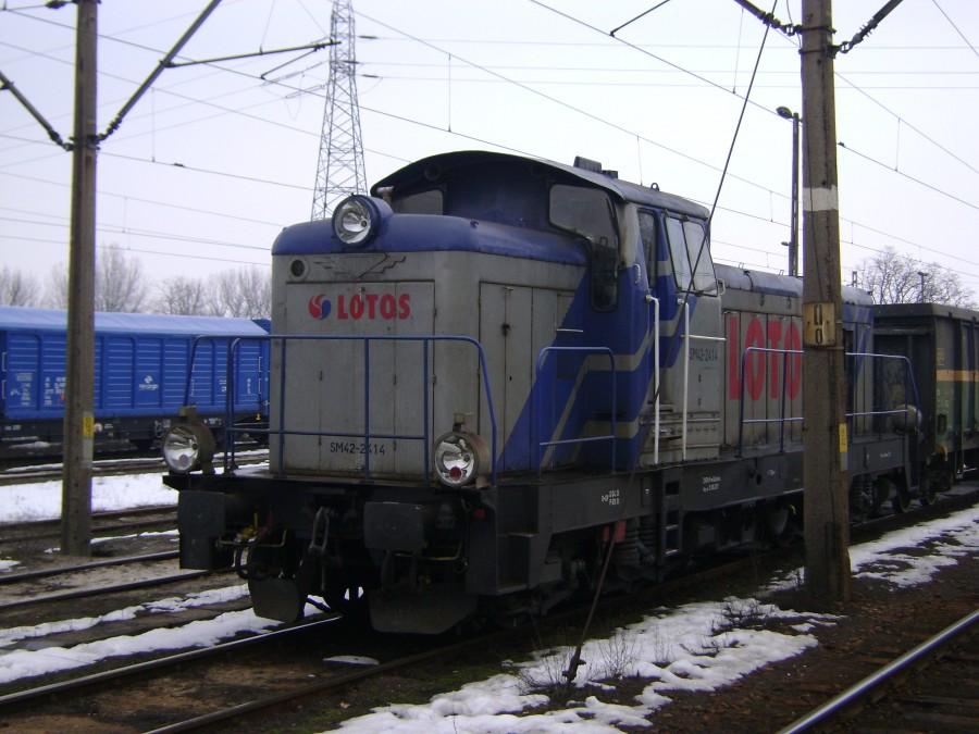 SM42-2414 Lotos Kolej odpoczywa na stacji w Tomaszowie Mazowieckim